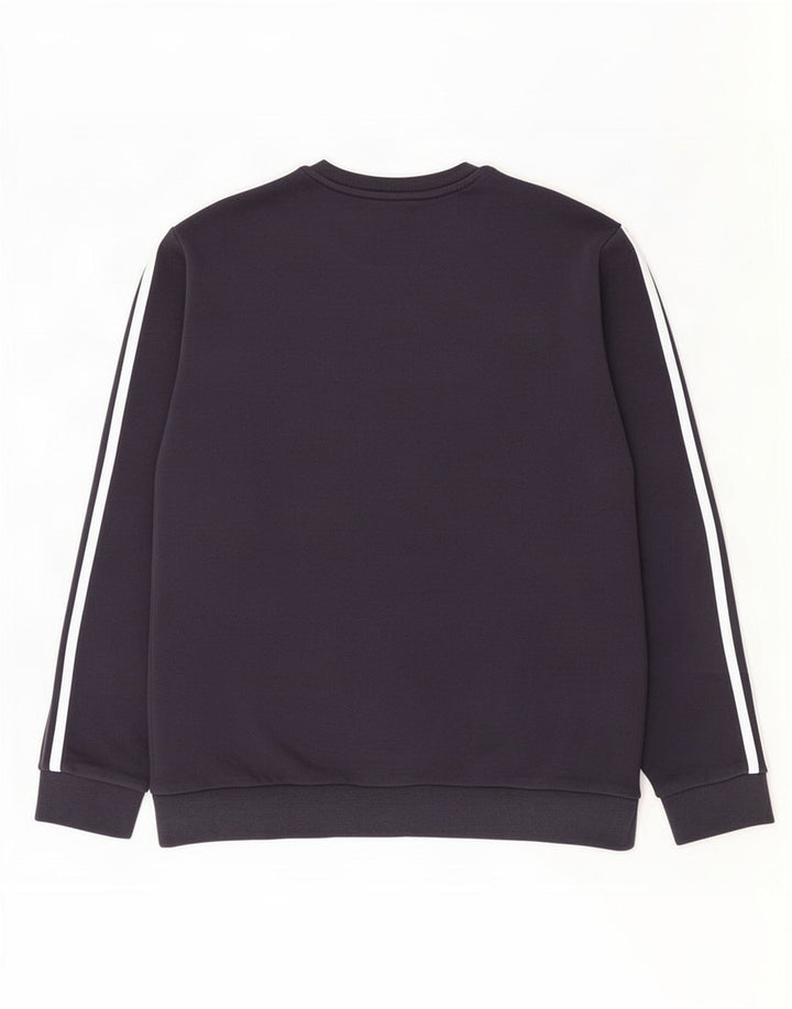 Adidas Sweatshirt til mænd, stor marineblå bomuld