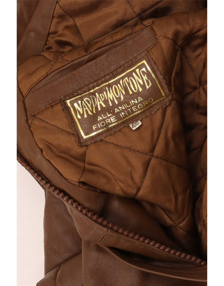 Vintage herre læderjakke IT 46 Small Brown