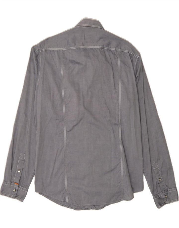 HUGO BOSS Mens Shirt XL Blue Vintage Hugo Boss and Second-Hand Hugo Boss from Messina Hembry 