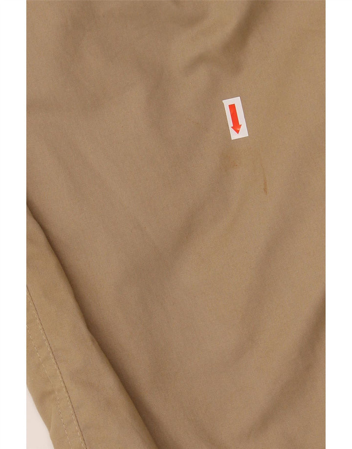 BELFE Dame Loose Fit Jacket IT 44 Medium Beige Colourblock Læder