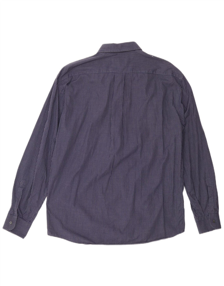 NAVIGARE Herreskjorte Stor marineblå ternet