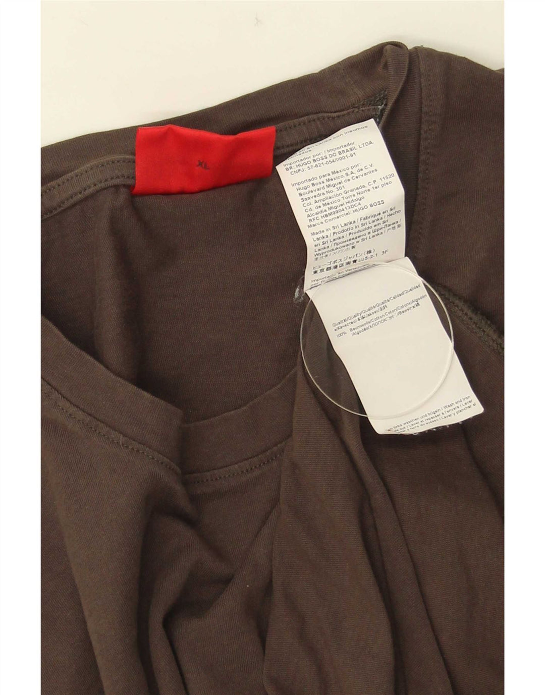 Hugo Boss Herre T-Shirt Top XL Grå Bomuld