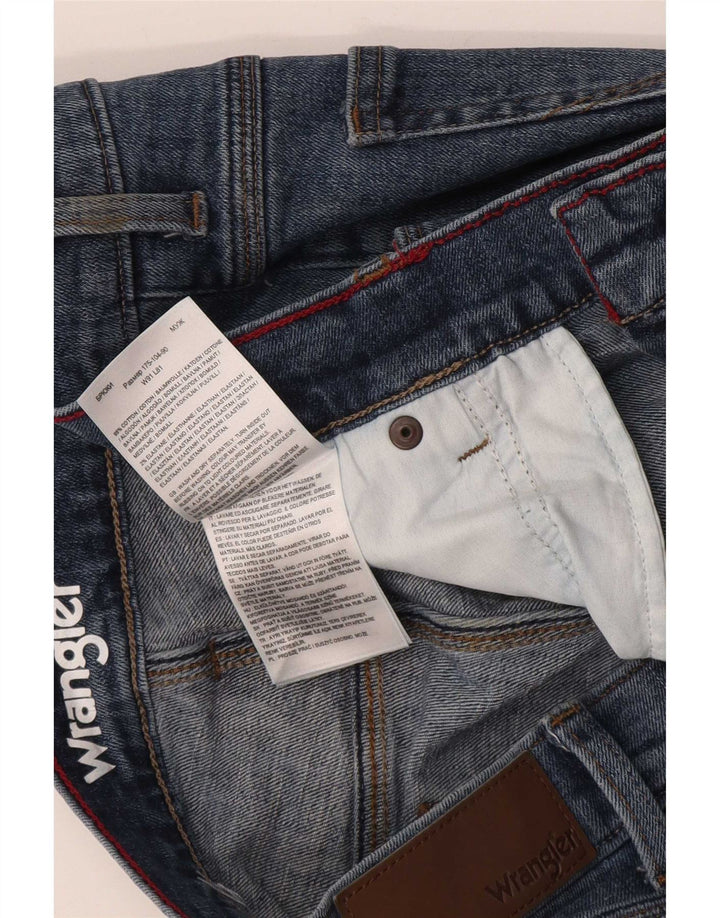 Wrangler Slim Jeans til mænd W36 L32 blå bomuld