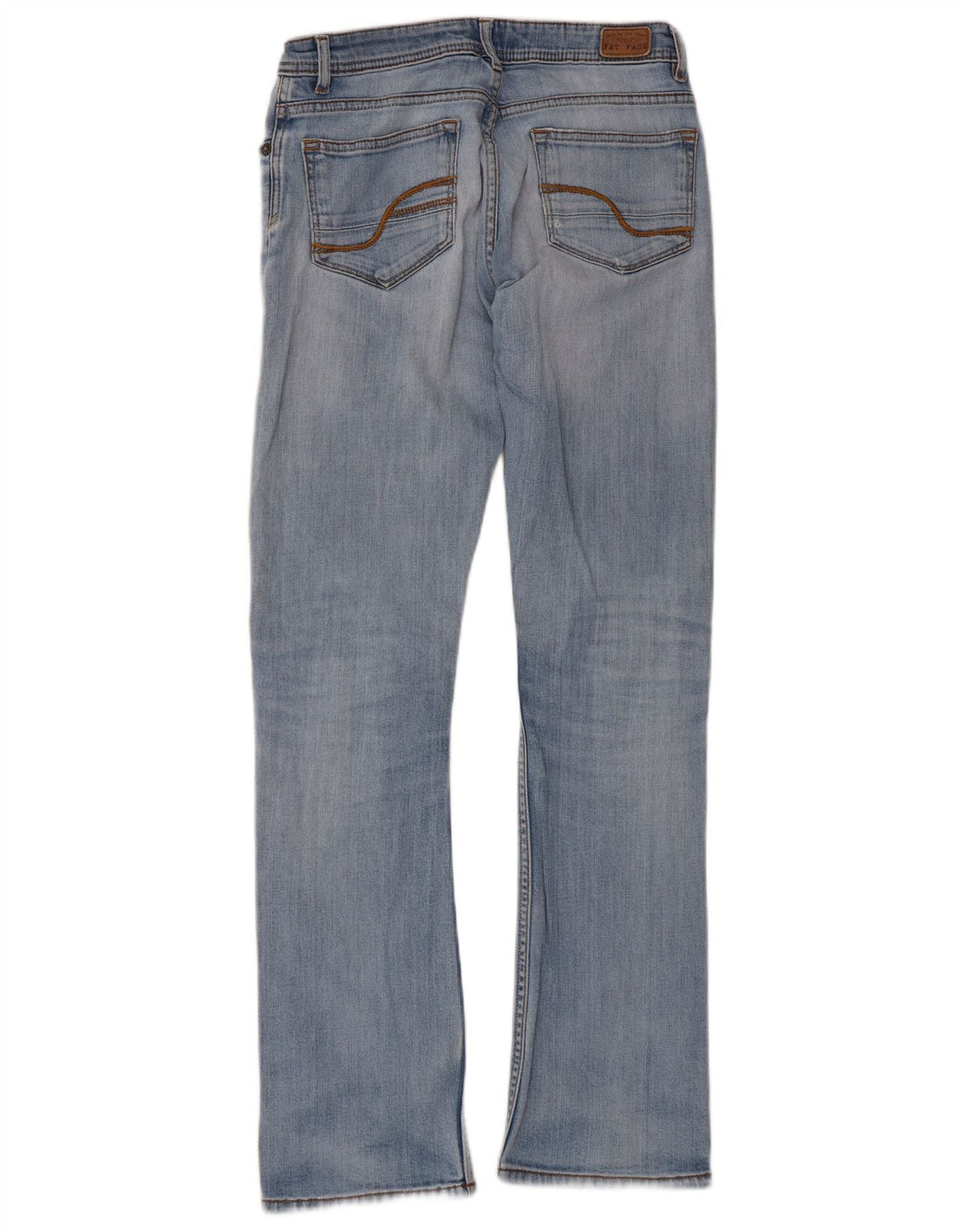 Fat Face Womens Distressed Bootcut Jeans UK 8 Small W28 L30 Blue