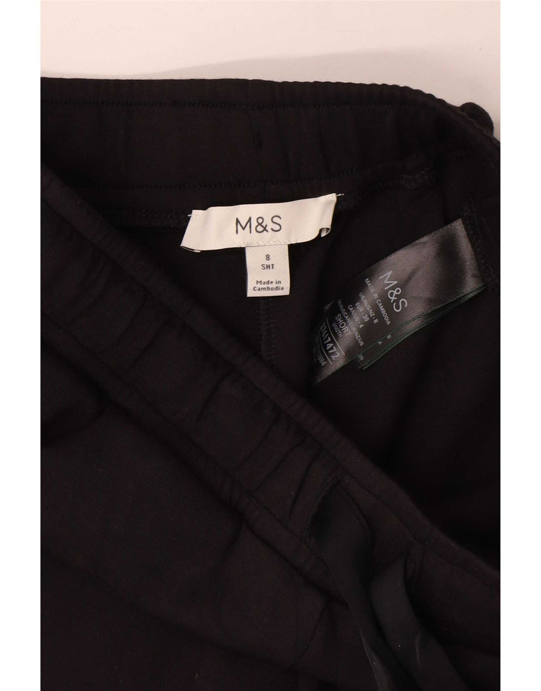 Marks & Spencer Træningsdragt til kvinder Joggers UK 8 Small Black Viscose