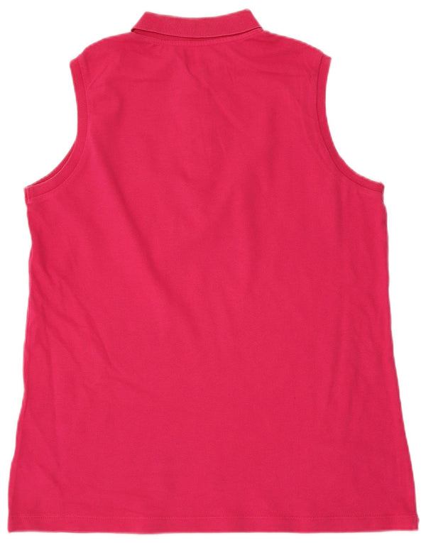Lotto Dame Ærmeløs Polo Shirt UK 20 2XL Pink