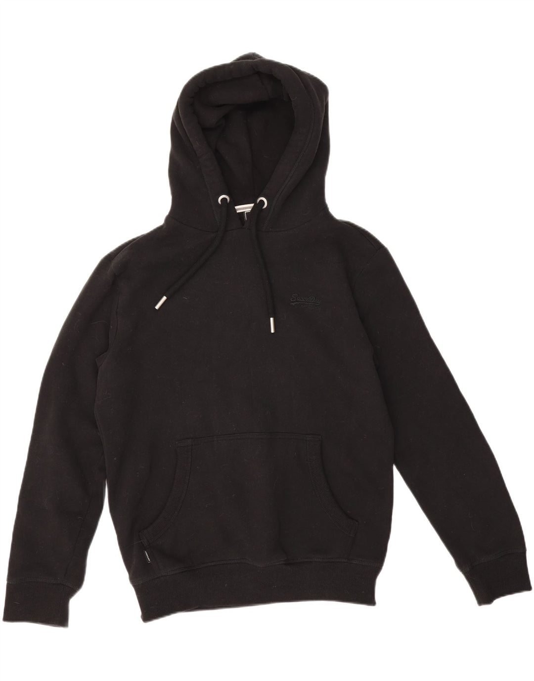 SUPERDRY Hættetrøje til mænd Medium Sort bomuld