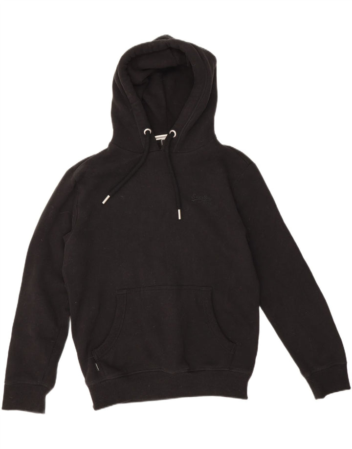 SUPERDRY Hættetrøje til mænd Medium Sort bomuld