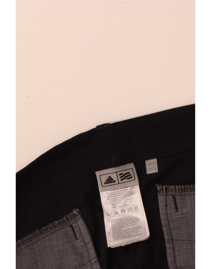 Adidas Regular Chino Bukser til kvinder W34 L30 Sort Polyester