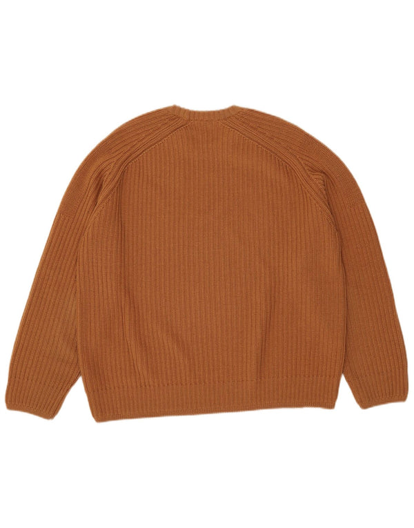 Joop Herre Crew Neck Jumper Sweater IT 50 Medium Brun Uld
