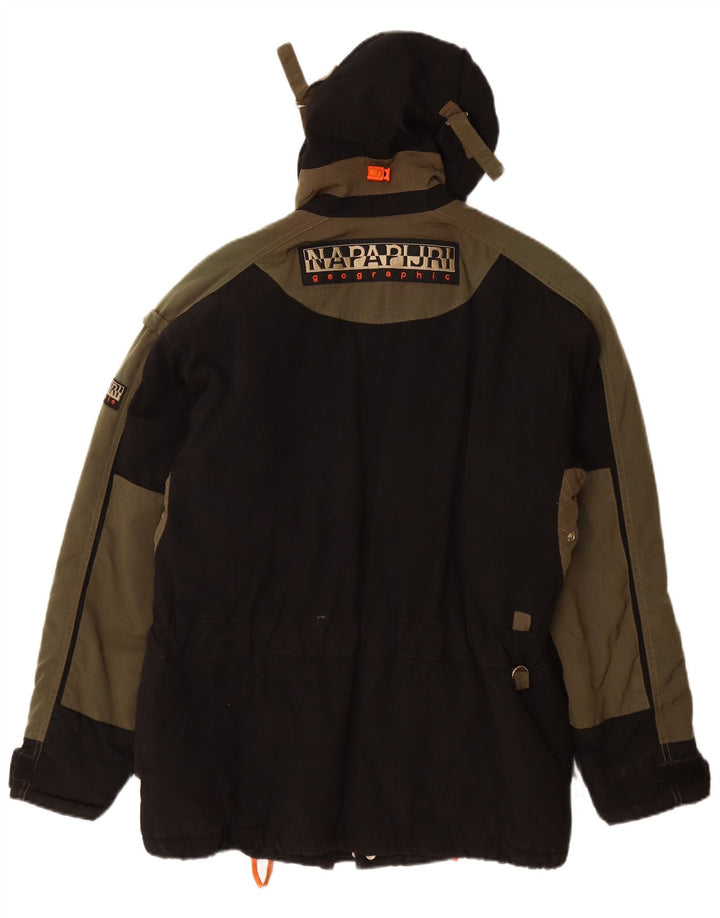 NAPAPIJRI Herre Hættevindjakke UK 38 Medium Sort Polyamid