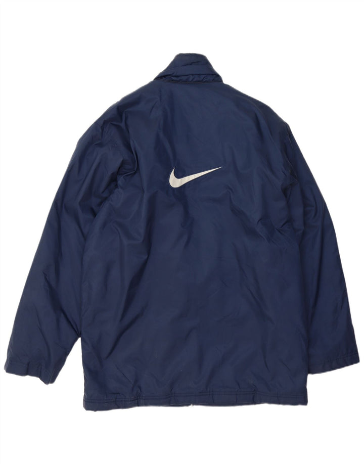 Nike Herre grafisk vindjakke UK 38/41 Medium marineblå nylon