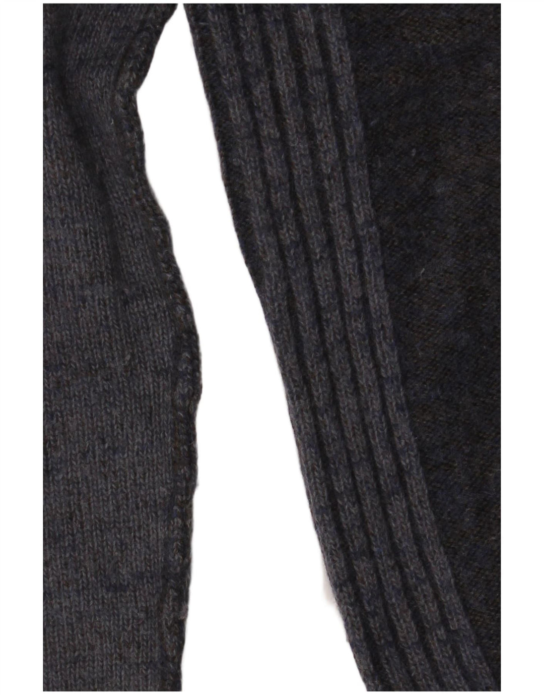 Zara Herre trøjetrøje med rund hals mellemgrå Colourblock Uld