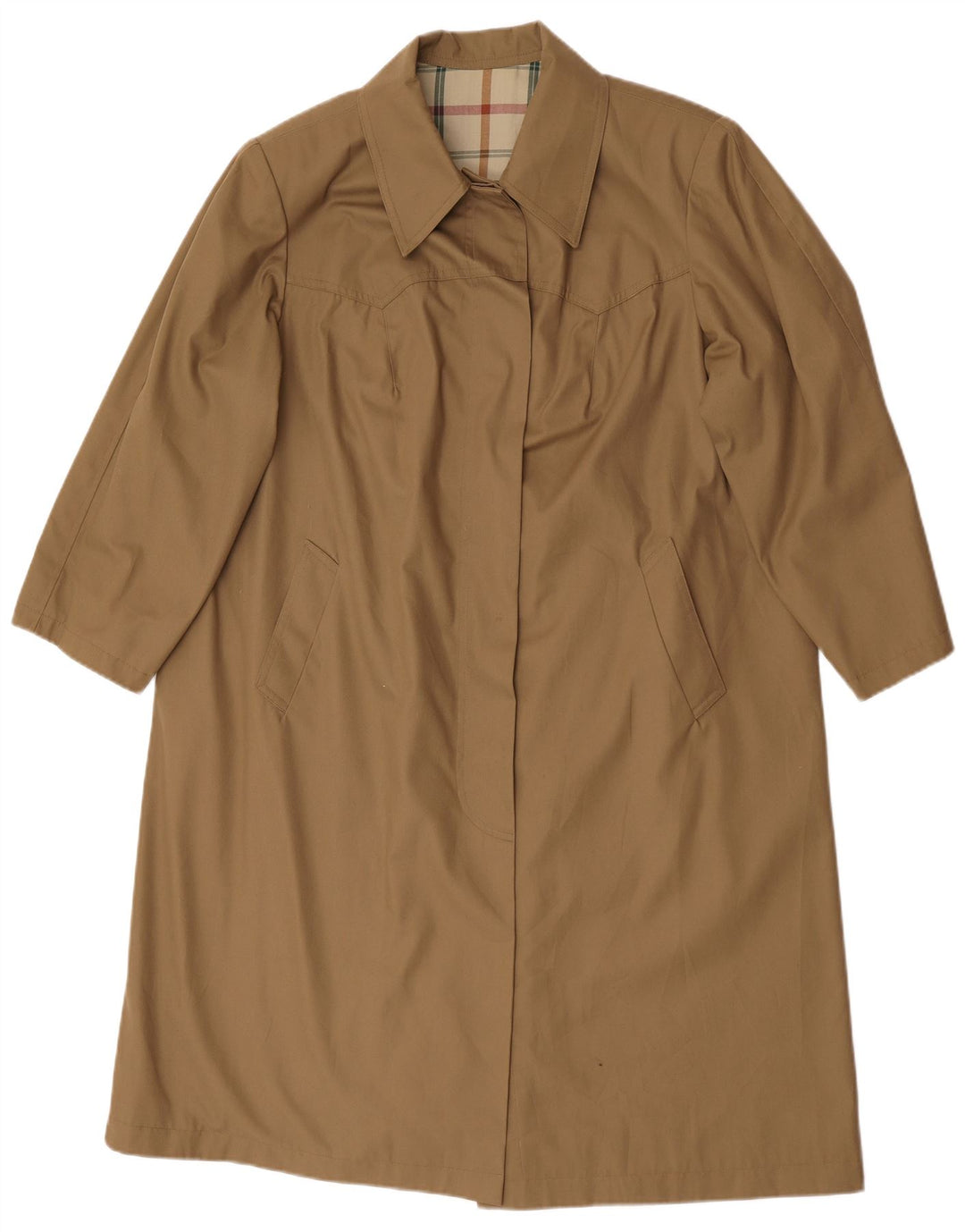 Vintage Trench Coat til kvinder UK 18 XL Beige