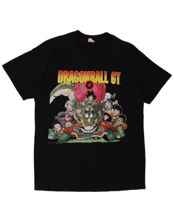 Vintage Herre Dragon Ball GT 1997 Grafisk T-Shirt Top Medium Sort