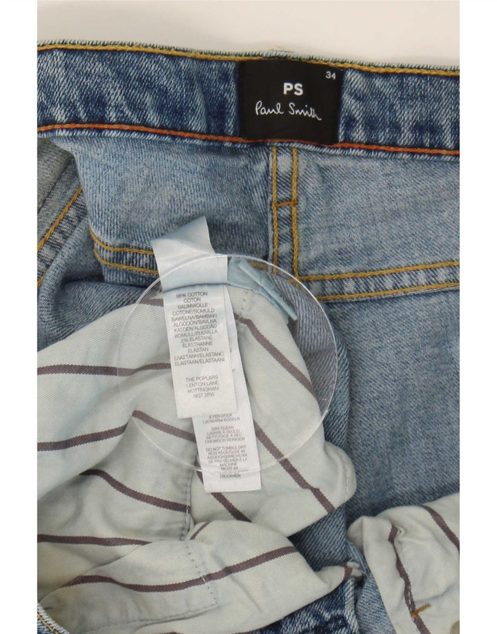 Paul Smith Dame Skinny Jeans W34 L28 Blå Bomuld