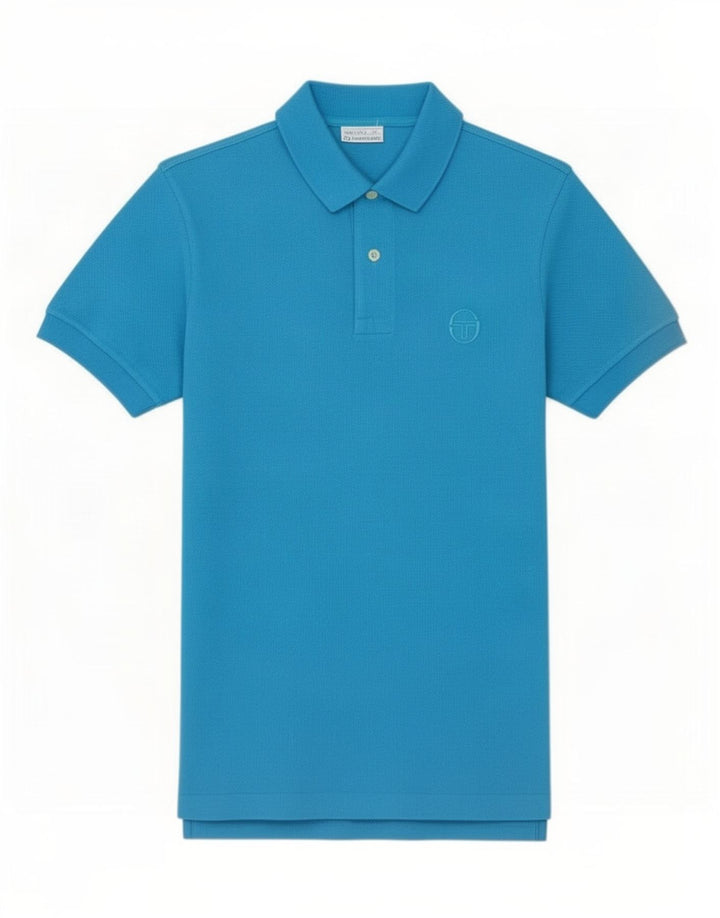 Sergio Tacchini herre poloskjorte lille blå bomuld