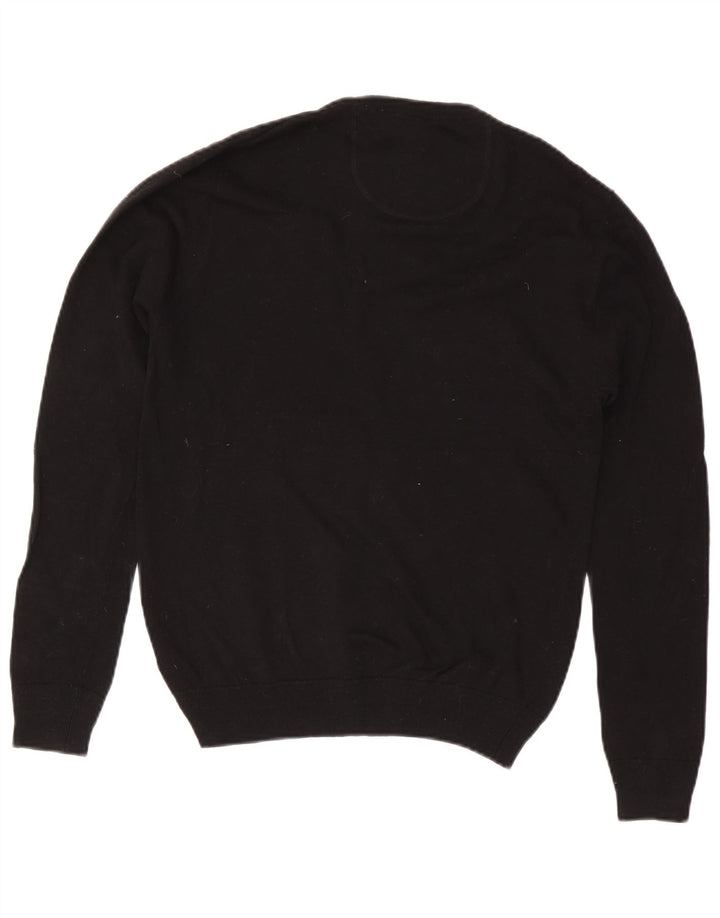 Jack Wills Herre Slim Fit Crew Neck Jumper Sweater Medium Sort Bomuld