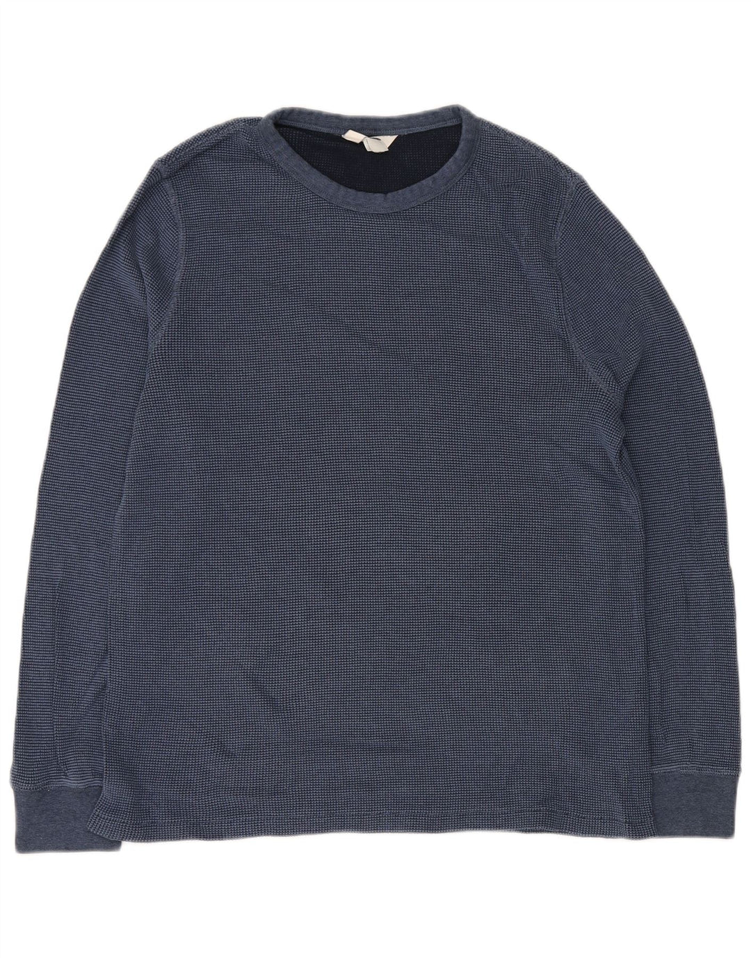 MARKS & SPENCER Herre Loose Fit Top Langærmet Mellemblå Bomuld