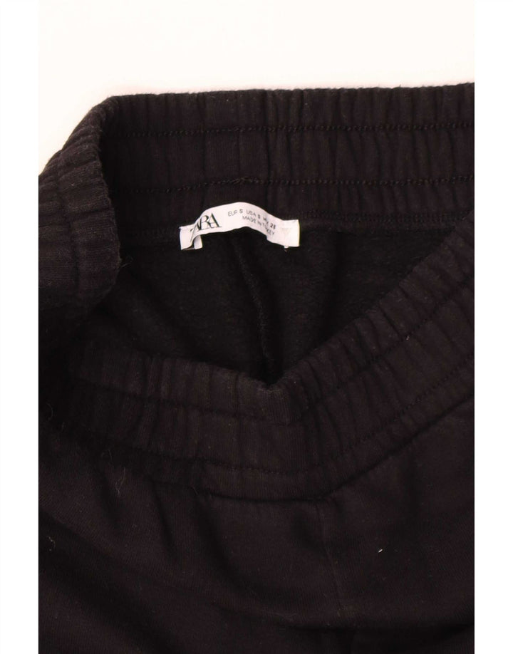 Zara Dame Capri Træningsdragt Bukser UK 8 Small Black