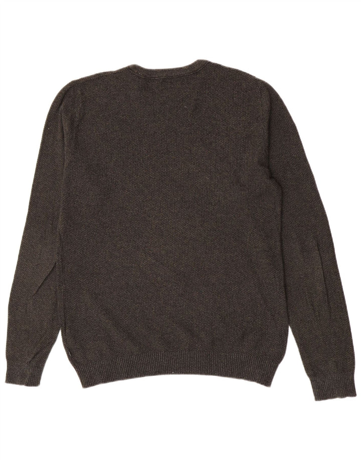 Jack & Jones Herre sweater med rund hals, mellemgrøn bomuld