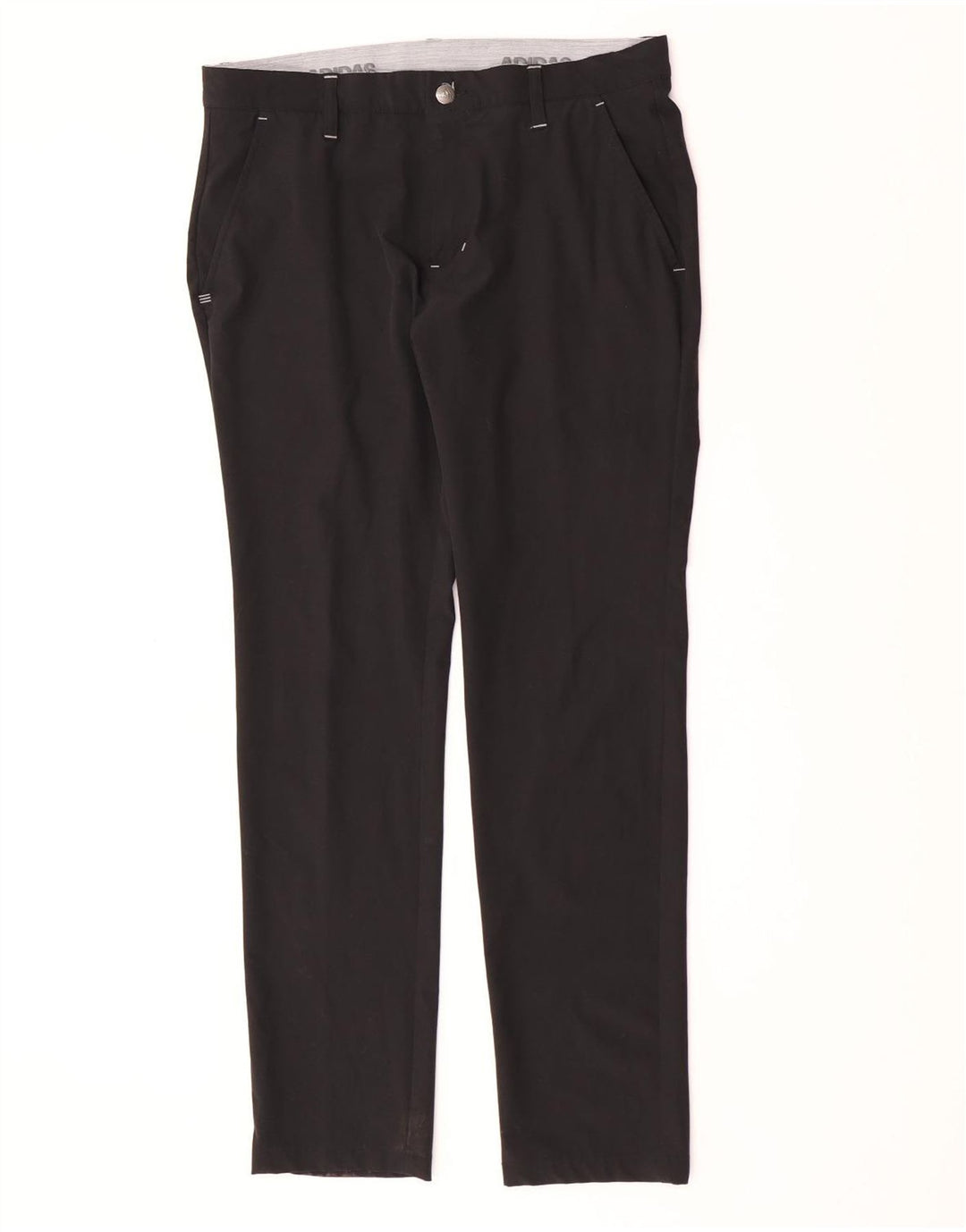 Adidas Herre Slim Chino Bukser W32 L32 Sort Polyester