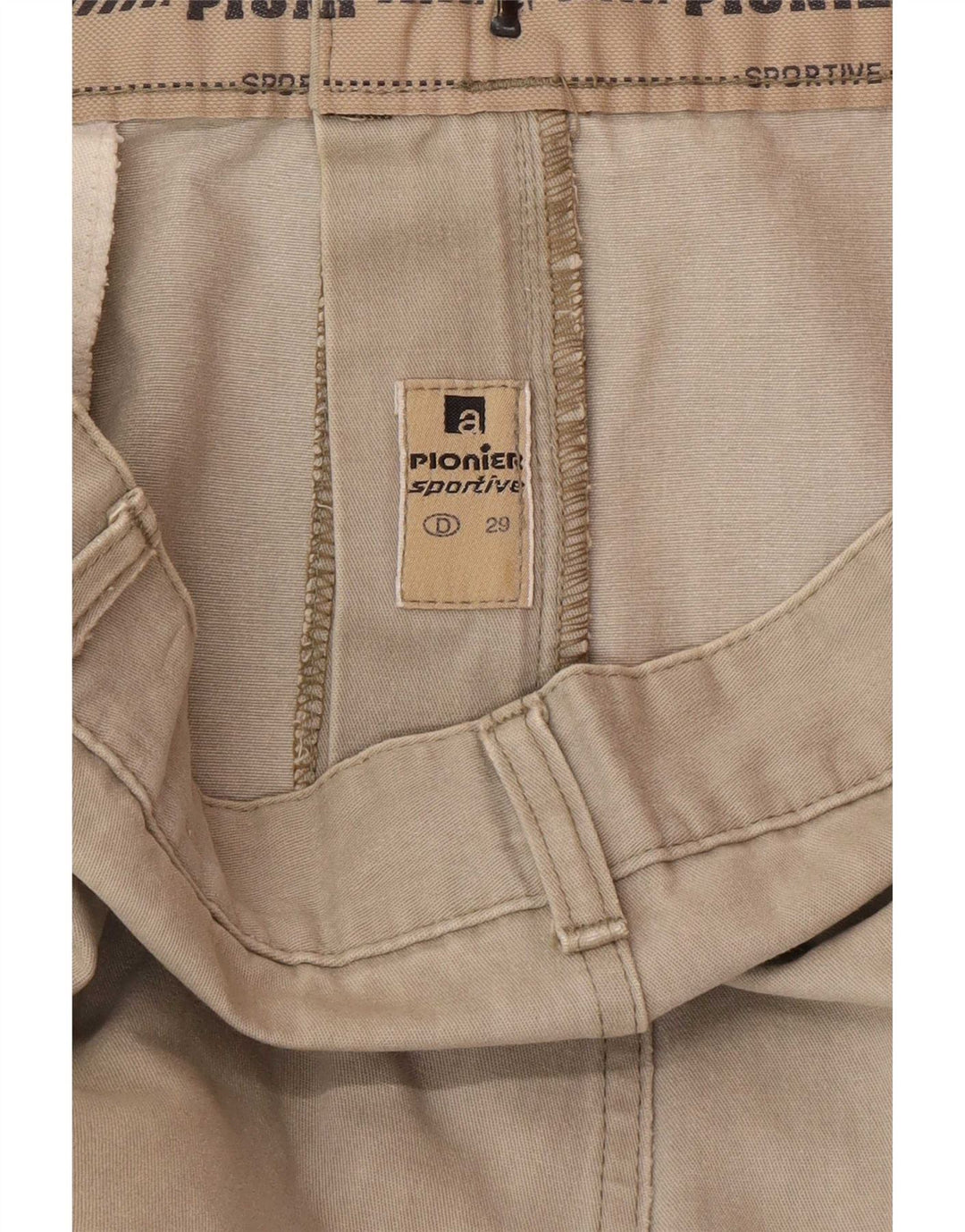 Pionier Herre Pegged Chino Bukser W42 L32 Beige
