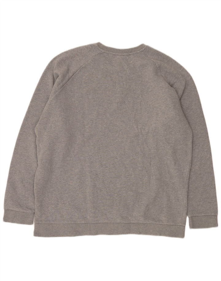 Adidas Sweatshirt Jumper til mænd XL Grå Flecked Bomuld