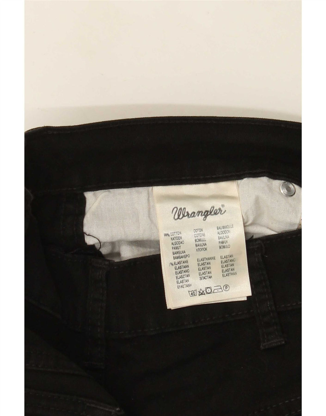 Wrangler Herre Texas Stretch Straight Jeans W33 L30 Sort Bomuld