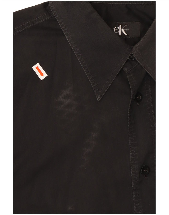 CALVIN KLEIN Herreskjorte Stor sort bomuld