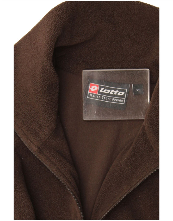 Lotto Fleece Jumper med lynlås til mænd XL Brun