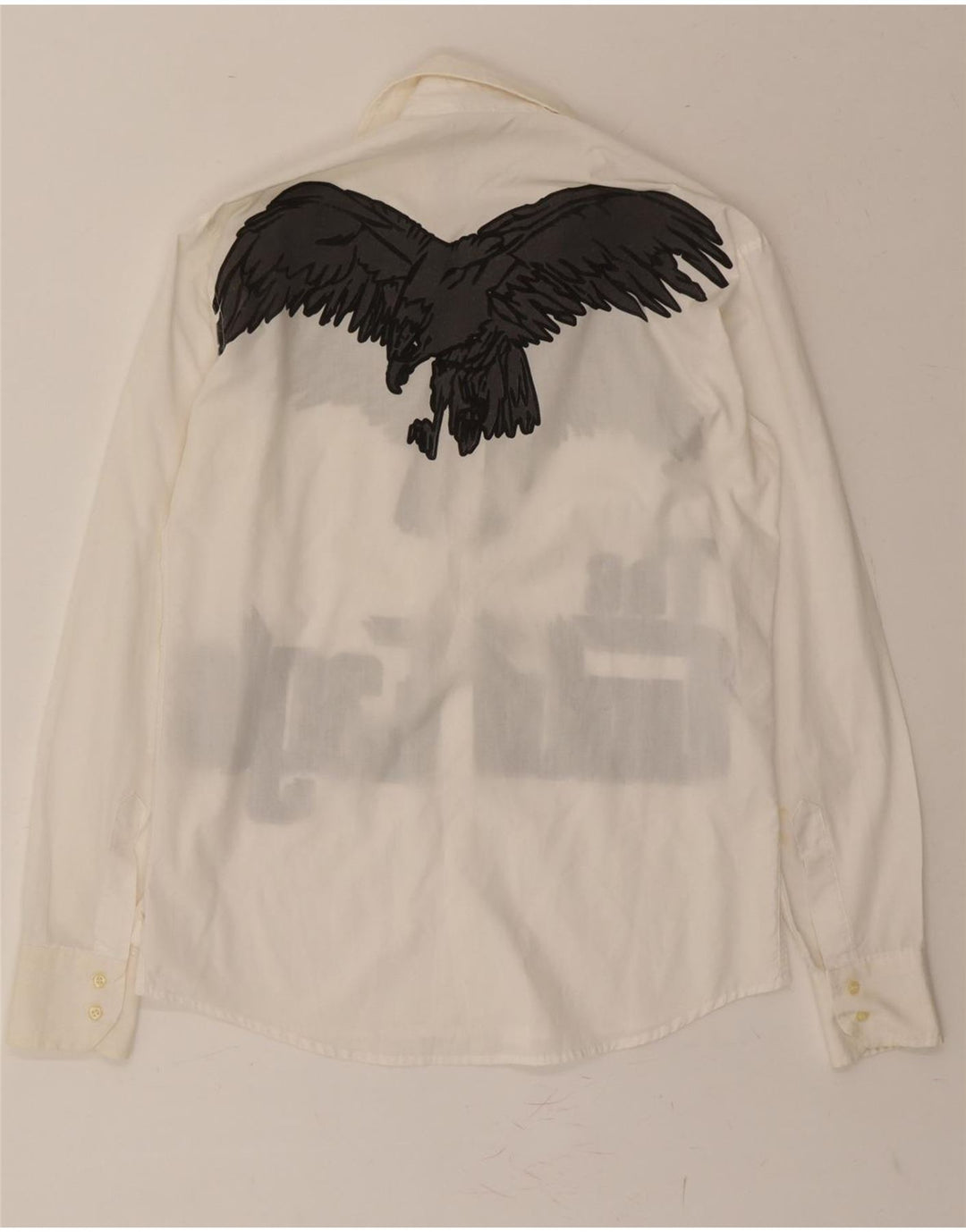 SPECCHIO Mens Graphic Shirt Medium White Vintage Specchio and Second-Hand Specchio from Messina Hembry 