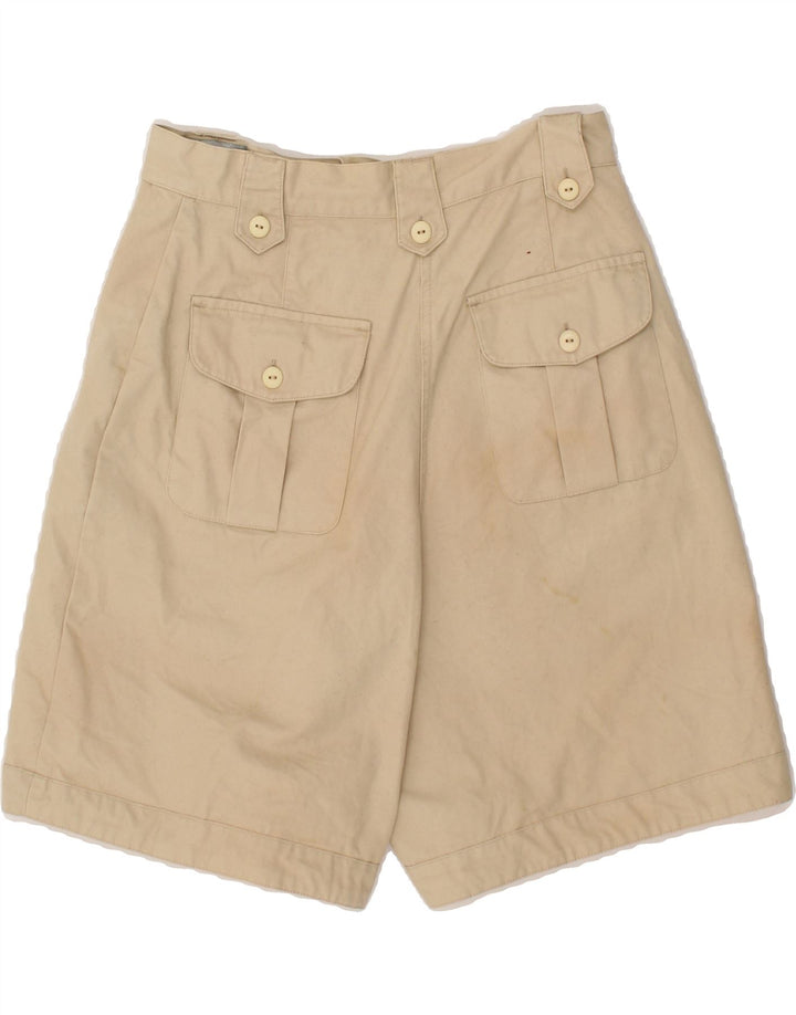 VINTAGE Womens Chino Shorts IT 44 Medium W28 Beige Cotton Vintage Vintage and Second-Hand Vintage from Messina Hembry 