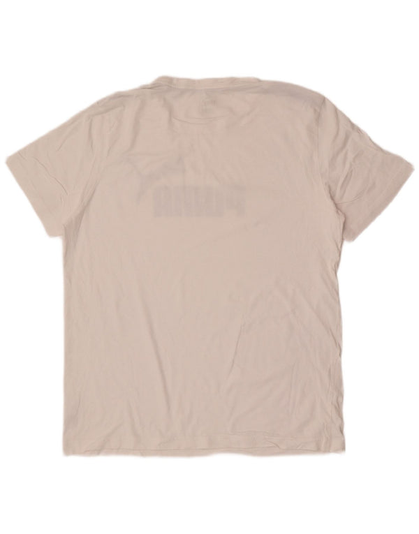 Puma Herre Grafisk T-Shirt Top XL Hvid