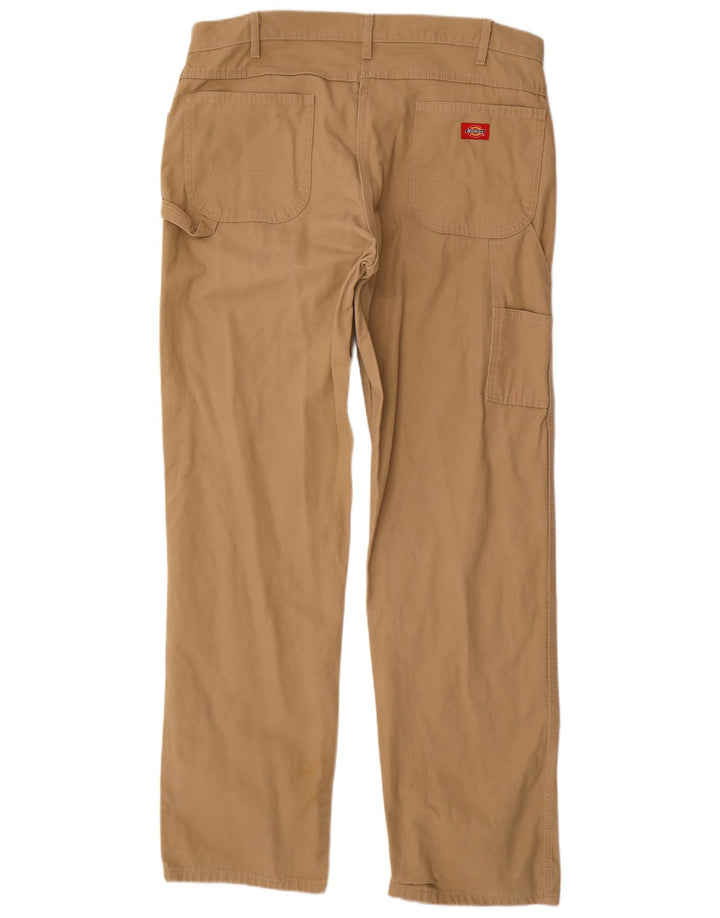 DICKIES Straight Cargo Bukser til mænd W38 L36 Beige Bomuld