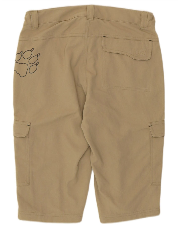 Jack Wolfskin drenge grafiske cargo shorts 13-14 år W28 Beige polyamid