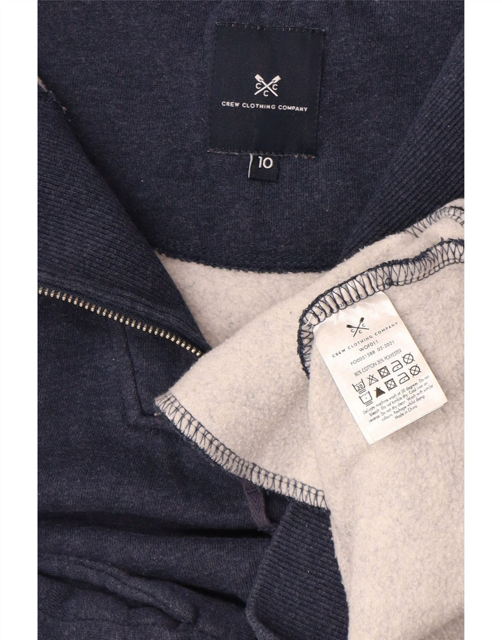 CREW CLOTHING Dame Oversized Sweatshirt Jumper UK 10 Small Navy Blue