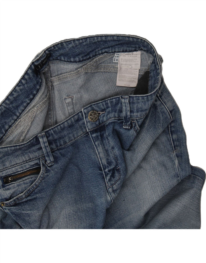 ARMANI Womens Slim Jeans W32 L35 Blue Cotton Vintage Armani and Second-Hand Armani from Messina Hembry 