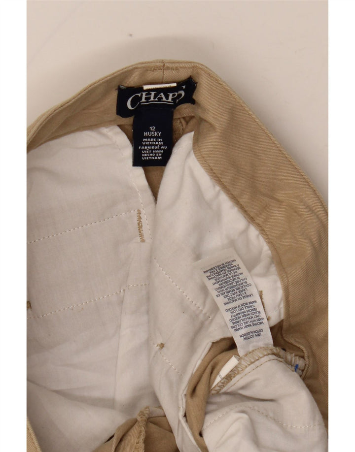 Chaps Boys Husky Straight Chino Bukser 11-12 år W29 L26 Beige Bomuld
