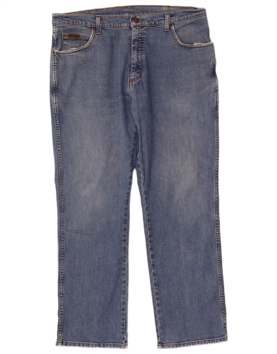 Wrangler Herre Texas Stretch Straight Jeans W36 L30 Blå Bomuld