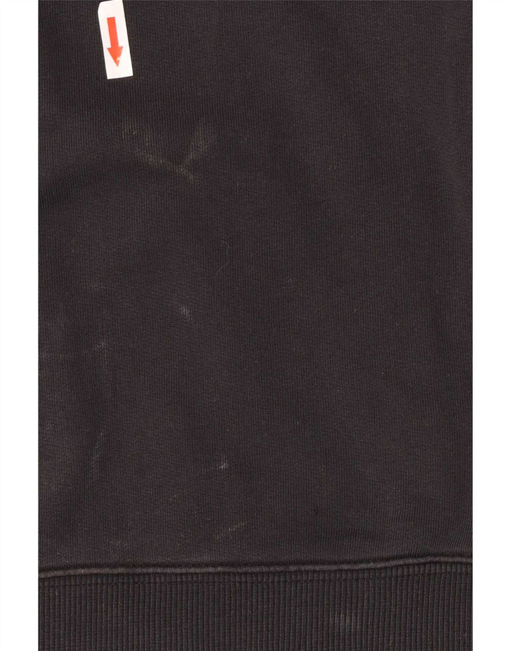 Adidas Herre Regular Fit Sweatshirt Jumper XL Sort Colourblock Bomuld