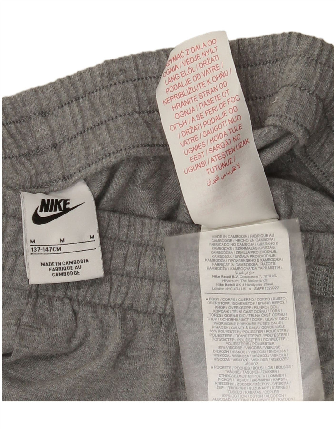 Nike drenge sportsshorts 10-11 år mellemgrå polyester