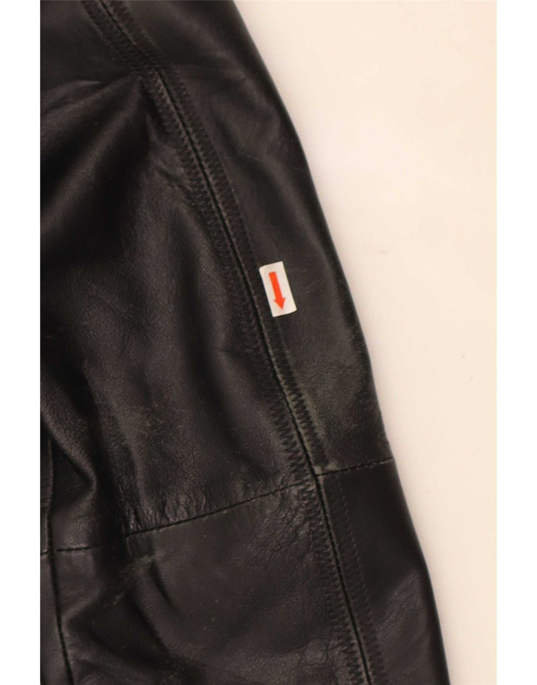 J.J.Scott Dame 3-knaps læder blazerjakke IT 42 Medium Sort
