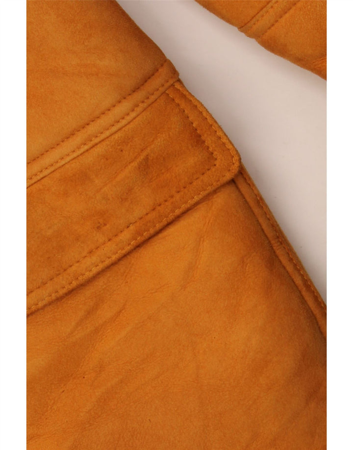 Vintage Herre Shearling Jacket IT 56 XL Brun Shearling