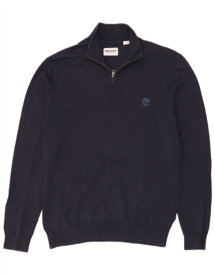Timberland Herre lynlås-hals sweater lille marineblå bomuld