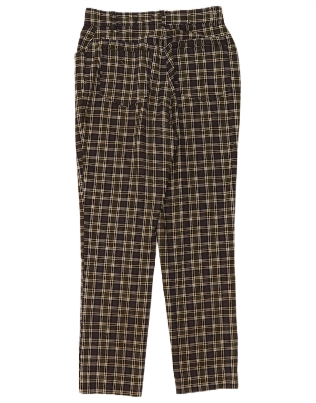 Hennes Dame Slim Casual Bukser EU 38 Medium W28 L28 Grøn ternet