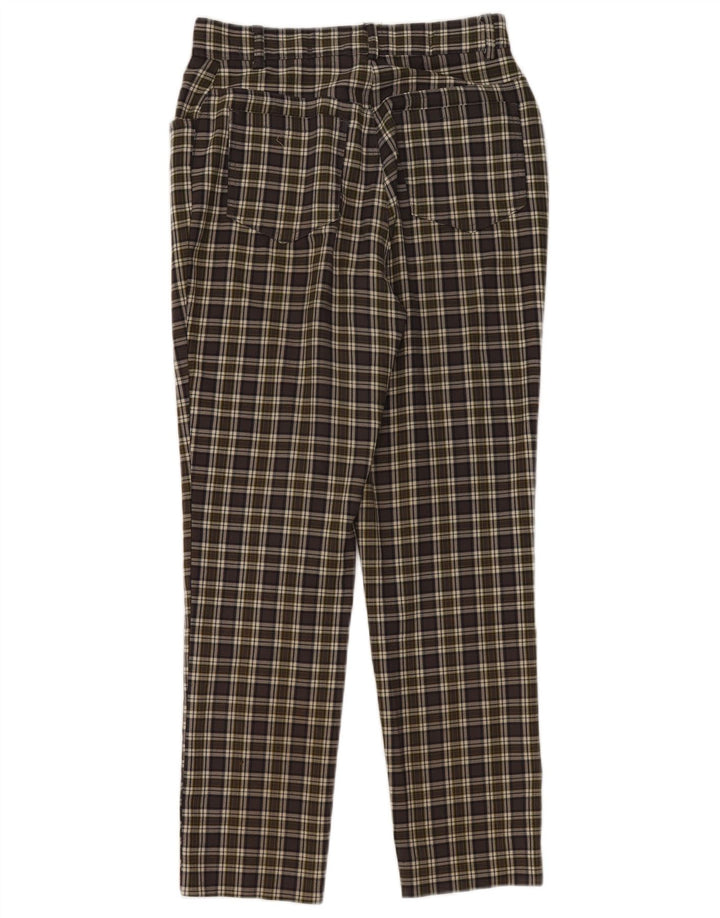 Hennes Dame Slim Casual Bukser EU 38 Medium W28 L28 Grøn ternet