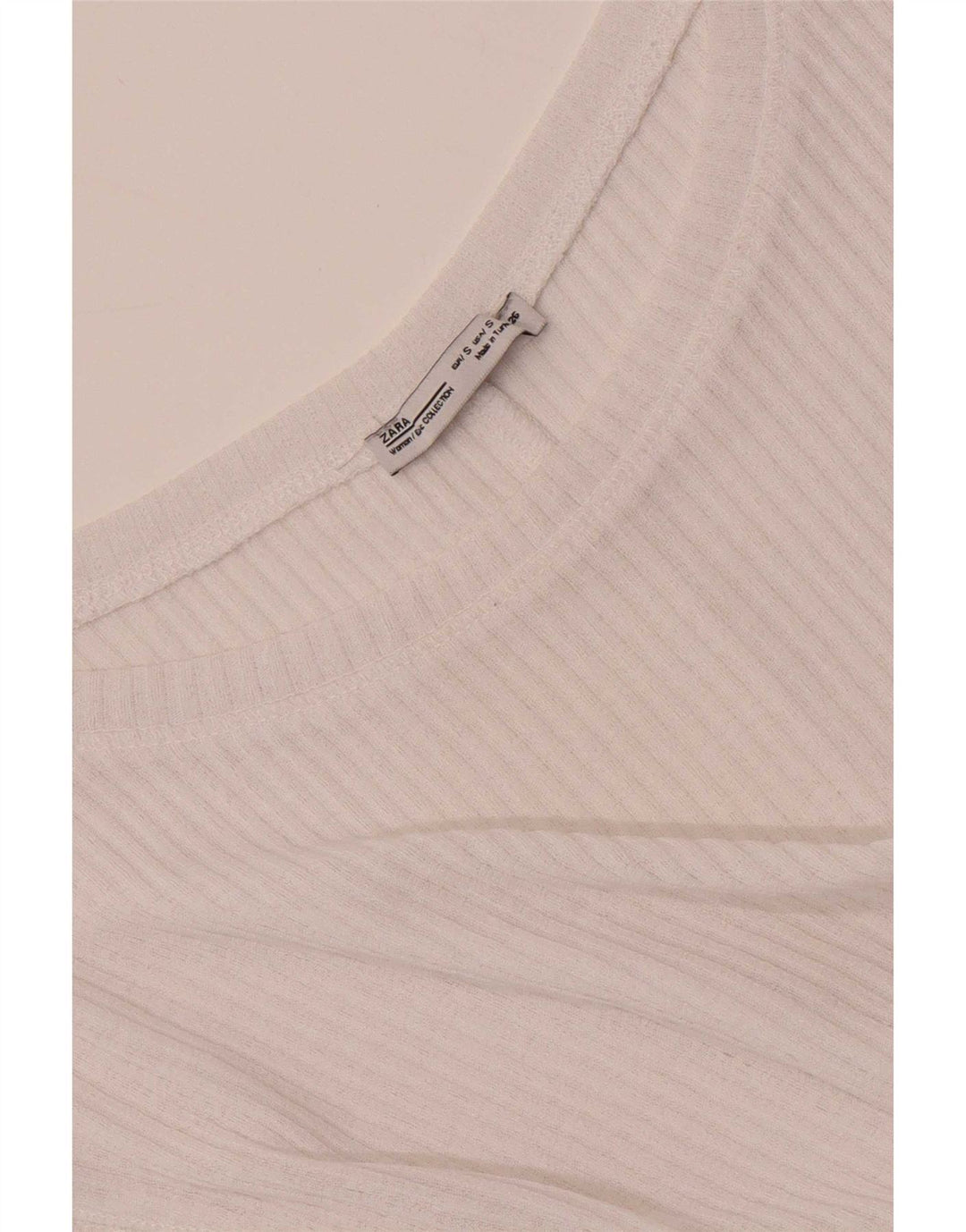 Zara Dame Oversized Vest Top UK 10 Small White