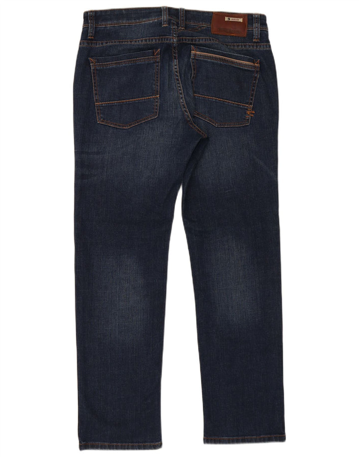 Camel Active Herre Hudson Straight Jeans W34 L30 Marineblå Bomuld