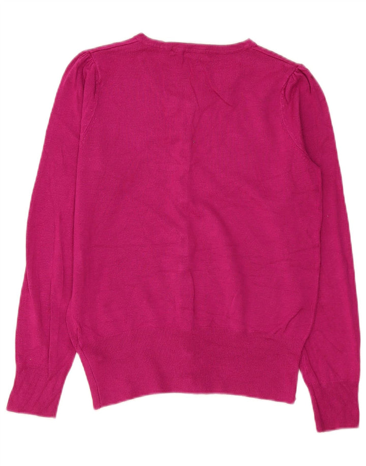 Marks & Spencer Dame Cardigan Sweater UK 8 Small Pink Viscose